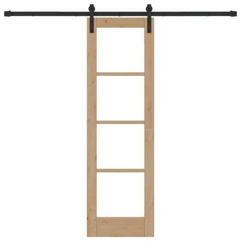 VidaXL Drzwi przesuwne ORKDAL Naturalny 61 x 198,5 cm