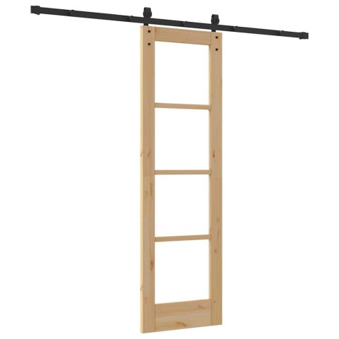 VidaXL Drzwi przesuwne ORKDAL Naturalny 61 x 198,5 cm
