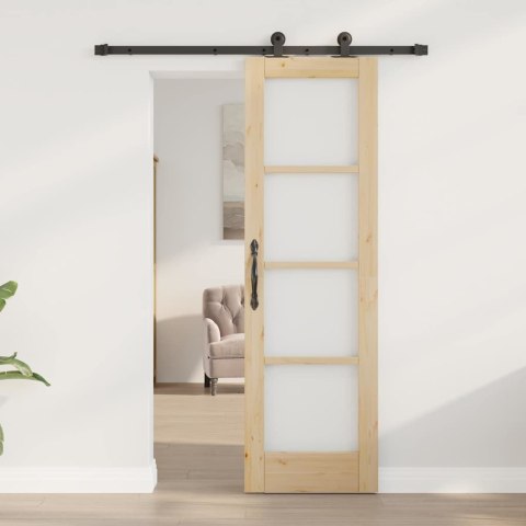 VidaXL Drzwi przesuwne ORKDAL Naturalny 61 x 198,5 cm