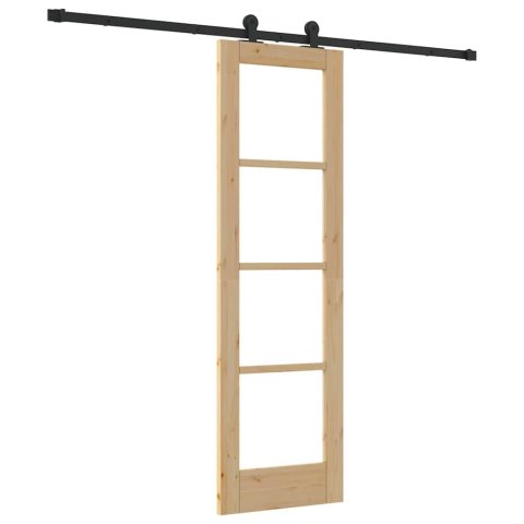 VidaXL Drzwi przesuwne ORKDAL Naturalny 61 x 198,5 cm