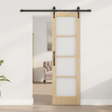 VidaXL Drzwi przesuwne ORKDAL Naturalny 61 x 198,5 cm