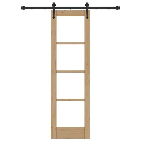 VidaXL Drzwi przesuwne ORKDAL Naturalny 61 x 198,5 cm