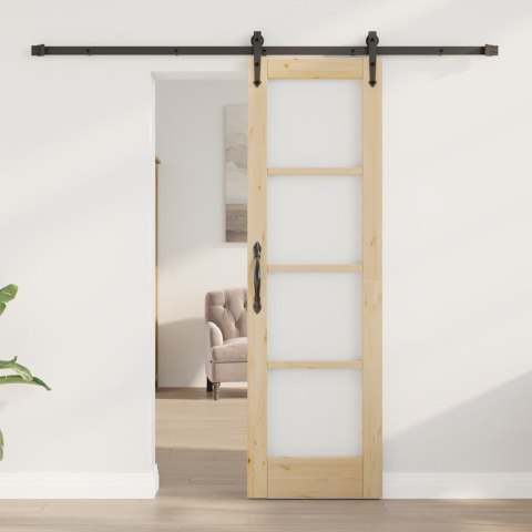 VidaXL Drzwi przesuwne ORKDAL Naturalny 61 x 198,5 cm