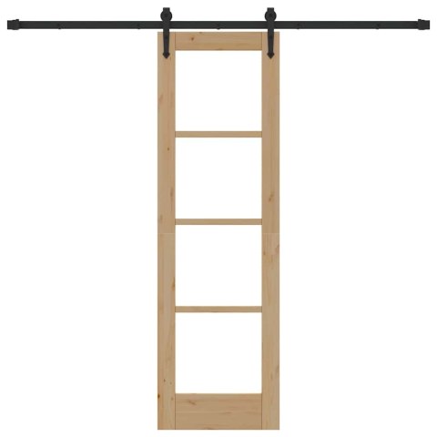 VidaXL Drzwi przesuwne ORKDAL Naturalny 61 x 198,5 cm