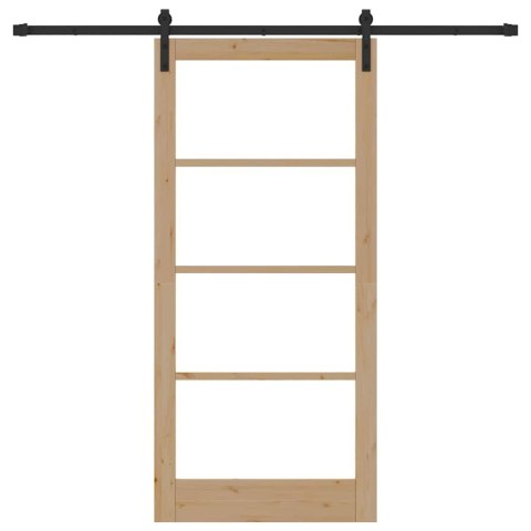 VidaXL Drzwi przesuwne ORKDAL Naturalny 93 x 202 cm