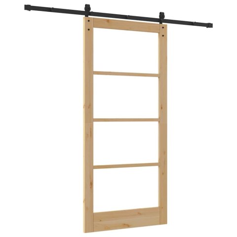 VidaXL Drzwi przesuwne ORKDAL Naturalny 93 x 202 cm