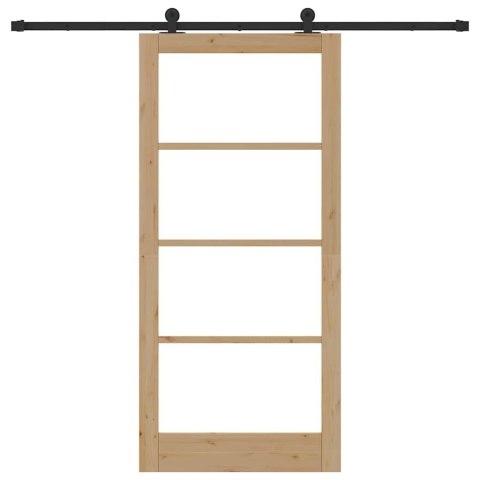 VidaXL Drzwi przesuwne ORKDAL Naturalny 93 x 202 cm