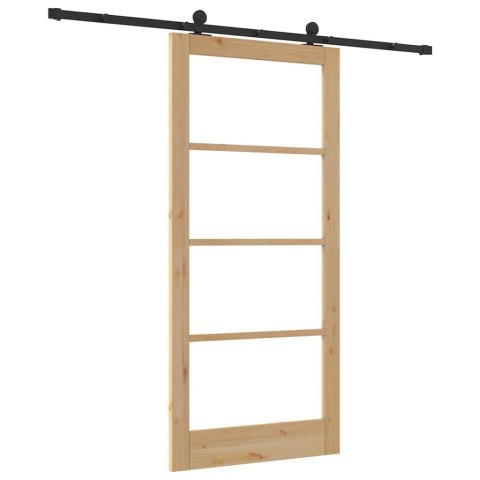 VidaXL Drzwi przesuwne ORKDAL Naturalny 93 x 202 cm