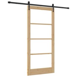 VidaXL Drzwi przesuwne ORKDAL Naturalny 93 x 202 cm