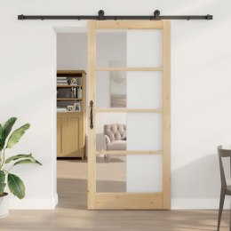 VidaXL Drzwi przesuwne ORKDAL Naturalny 93 x 211 cm