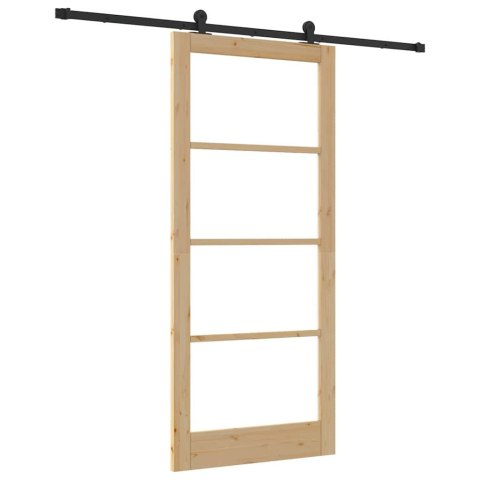 VidaXL Drzwi przesuwne ORKDAL Naturalny 93 x 211 cm