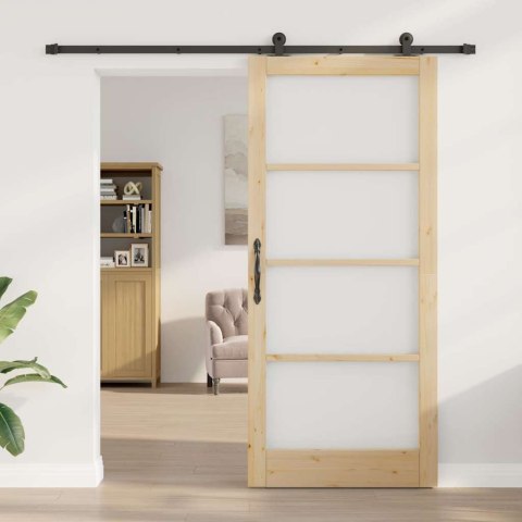 VidaXL Drzwi przesuwne ORKDAL Naturalny 93 x 211 cm