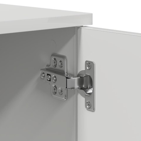 VidaXL Ramka łóżka Biały 90 x 190 cm Materiał drewnopochodny