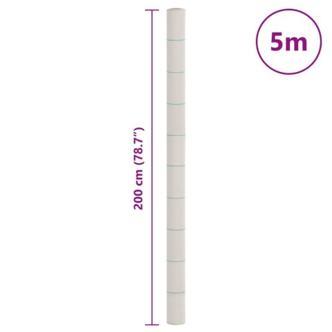 VidaXL Agrowłóknina antychwastowa, biała, 2x5 m, PP