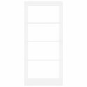 VidaXL Drzwi wewnętrzne ORKDAL Biały z podkładem 93 x 202 cm