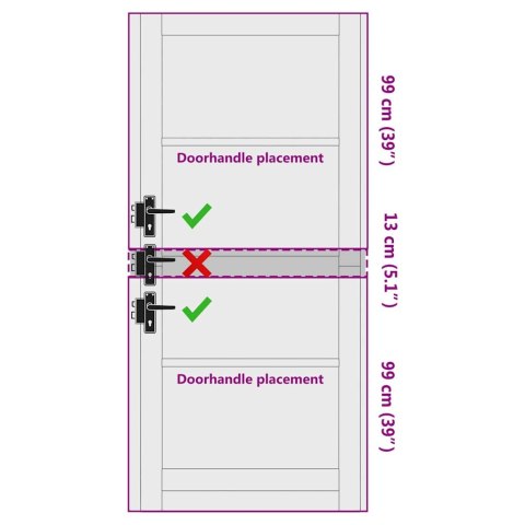 DRZWI WEWNĘTRZNE BIAŁE LITE DREWNO SOSNOWE SZKŁO HARTOWANE 93X211 CM