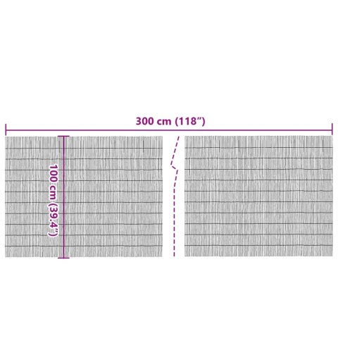 MATA OGRODZENIOWA Z TRZCINY 300X100CM