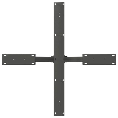 VidaXL Noga do stołu jadalnego Pająk Antracyt 85x85x(72-73) cm Stal