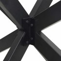 VidaXL Noga do stołu jadalnego Pająk Antracyt 85x85x(72-73) cm Stal