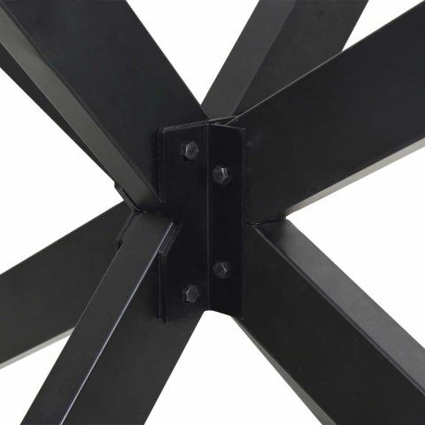 VidaXL Noga do stołu jadalnego Pająk Antracyt 85x85x(72-73) cm Stal