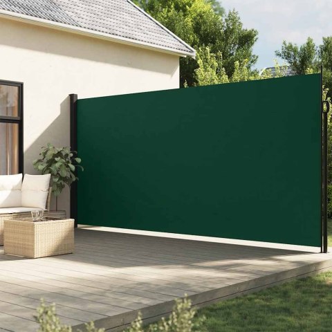 ZWIJANA MARKIZA OGRODOWA BOCZNA CIEMNOZIELONA 220X500CM