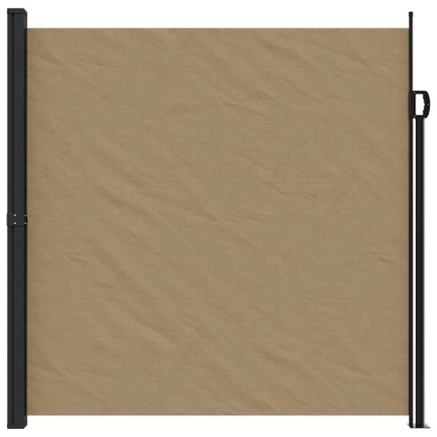 ZWIJANA MARKIZA OGRODOWA BOCZNA TAUPE 200X500CM