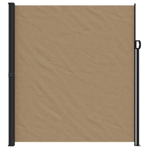ZWIJANA MARKIZA OGRODOWA BOCZNA TAUPE 220X500CM