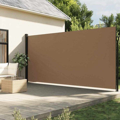ZWIJANA MARKIZA OGRODOWA BOCZNA TAUPE 220X600CM