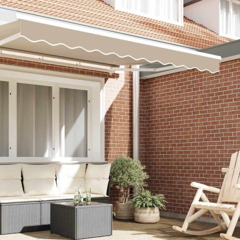 VidaXL Faldra do Markizy Beżowy 230 x 20 cm Płótno