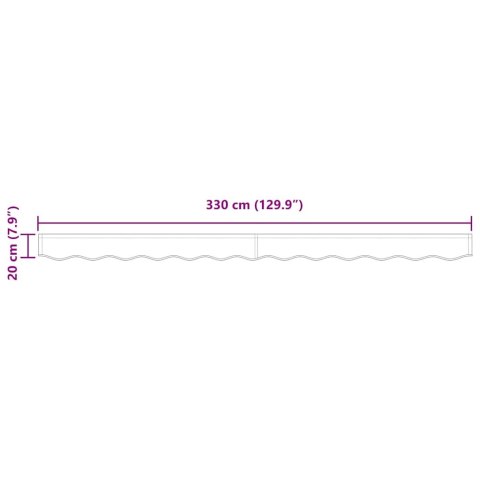 VidaXL Faldra do Markizy Beżowy 330 x 20 cm Płótno