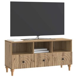 VidaXL Szafka pod telewizor Dąb Rzemieślniczy 102 x 34,5 x 50 cm