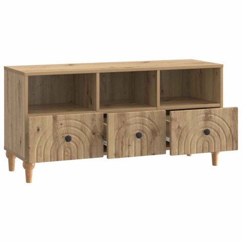 VidaXL Szafka pod telewizor Dąb Rzemieślniczy 102 x 34,5 x 50 cm