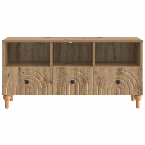 VidaXL Szafka pod telewizor Dąb Rzemieślniczy 102 x 34,5 x 50 cm