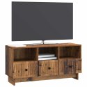 VidaXL Szafka pod telewizor z szufladą Stare drewno 102 x 34,5 x 50 cm