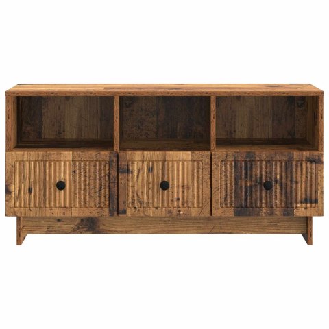 VidaXL Szafka pod telewizor z szufladą Stare drewno 102 x 34,5 x 50 cm