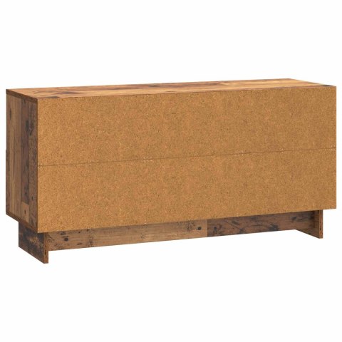 VidaXL Szafka pod telewizor z szufladą Stare drewno 102 x 34,5 x 50 cm