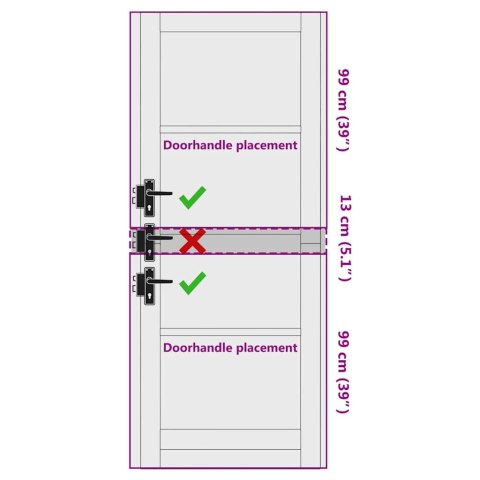 VidaXL Drzwi wewnętrzne ORKDAL Biały zagruntowany 83 x 211 cm