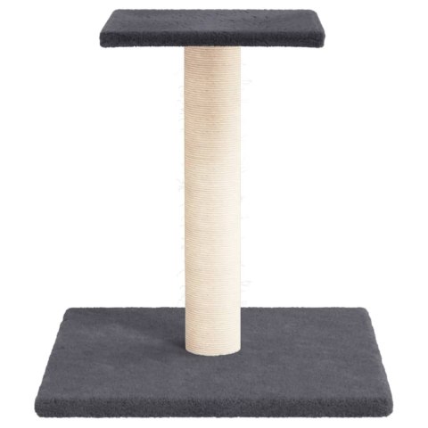 VidaXL Drapak dla kota z platformą, ciemnoszary, 38 cm