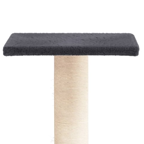 VidaXL Drapak dla kota z platformą, ciemnoszary, 38 cm