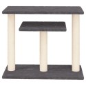 VidaXL Drapak dla kota z platformami, ciemnoszary, 62,5 cm