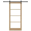 VidaXL Drzwi przesuwne Naturalny 93 x 211 cm