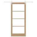 VidaXL Drzwi przesuwne Naturalny 93 x 211 cm