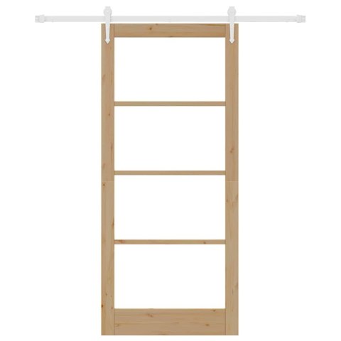 VidaXL Drzwi przesuwne Naturalny 93 x 211 cm