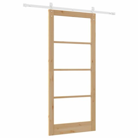 VidaXL Drzwi przesuwne Naturalny 93 x 211 cm