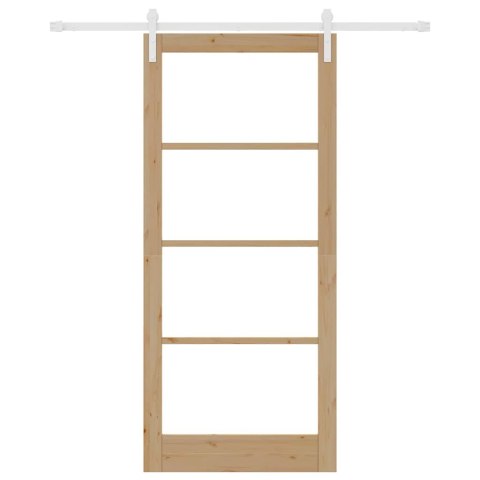 VidaXL Drzwi przesuwne ORKDAL Naturalny 93 x 211 cm