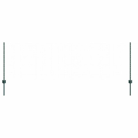 SŁUPEK OGRODZENIOWY 11 EL. ZIELONY 120CM STAL 120X8,5X1,8CM