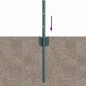 SŁUPEK OGRODZENIOWY 11 EL. ZIELONY 120CM STAL 120X8,5X1,8CM