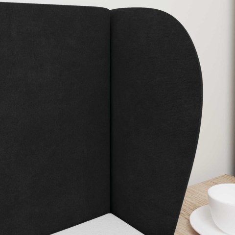 VidaXL Ucho Głowy Czarny 40 x 23 x 6 cm Aksamit