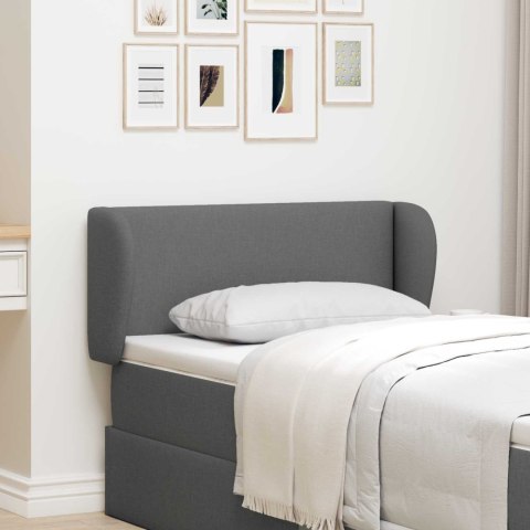 VidaXL Ucho Głowy Przygaszony Szary 40 x 23 x 6 cm tkanina