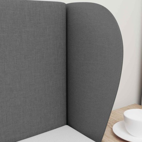 VidaXL Ucho Głowy Przygaszony Szary 40 x 23 x 6 cm tkanina